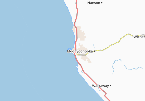 Karte Stadtplan Geraldtown