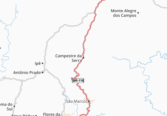 Campestre da Serra Map