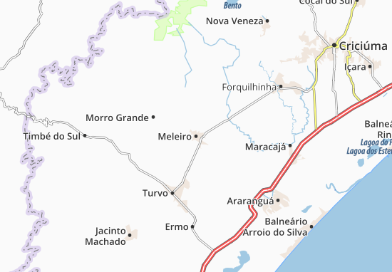 Karte Stadtplan Meleiro