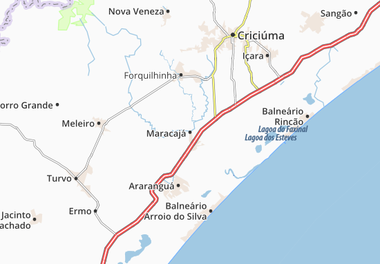 Karte Stadtplan Maracajá