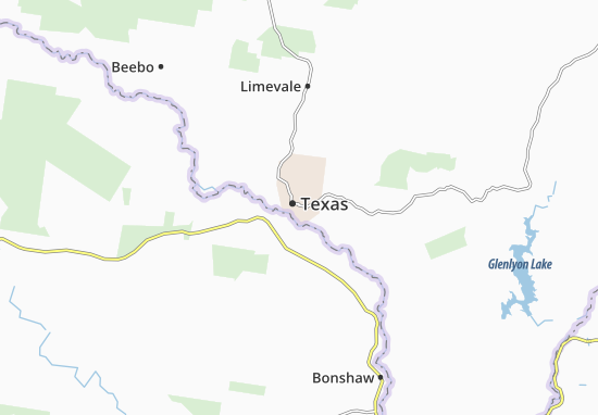 Kaart Plattegrond Texas