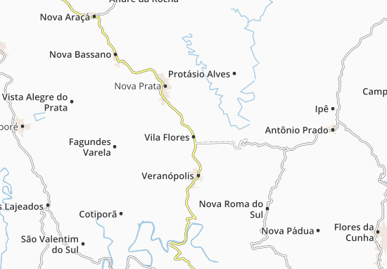 Karte Stadtplan Vila Flores