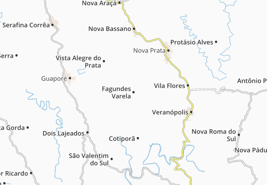 Karte Stadtplan Fagundes Varela
