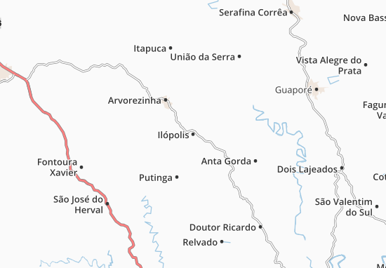 Karte Stadtplan Ilópolis