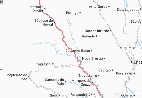 Karte Stadtplan Pouso Novo
