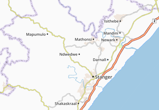 Karte Stadtplan Ndwedwe