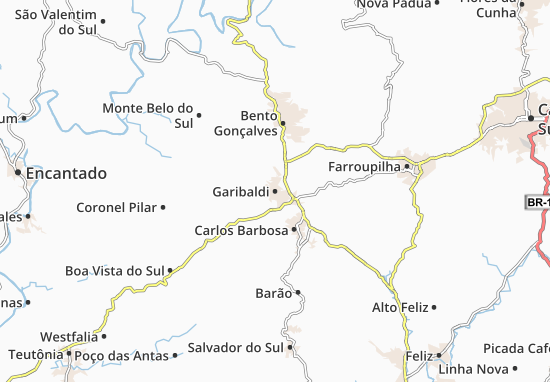 Kaart Plattegrond Garibaldi