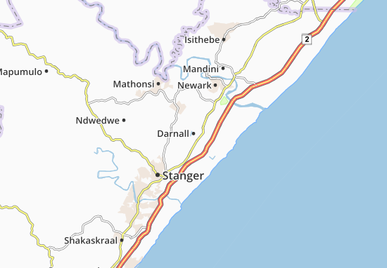Mapa Darnall