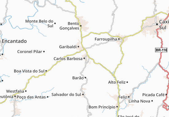 Carlos Barbosa Map