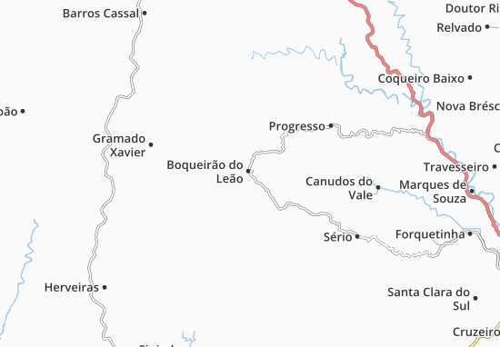 Karte Stadtplan Boqueirão do Leão