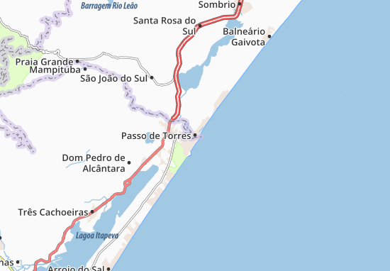 Karte Stadtplan Passo de Torres