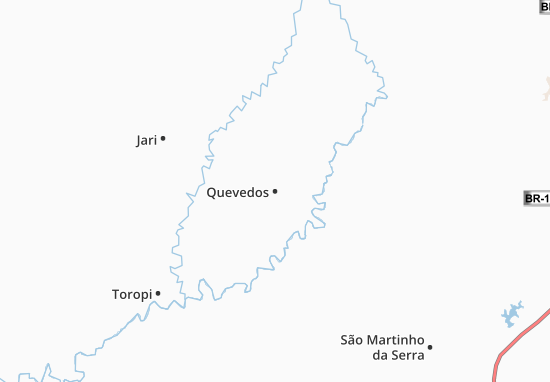 Karte Stadtplan Quevedos