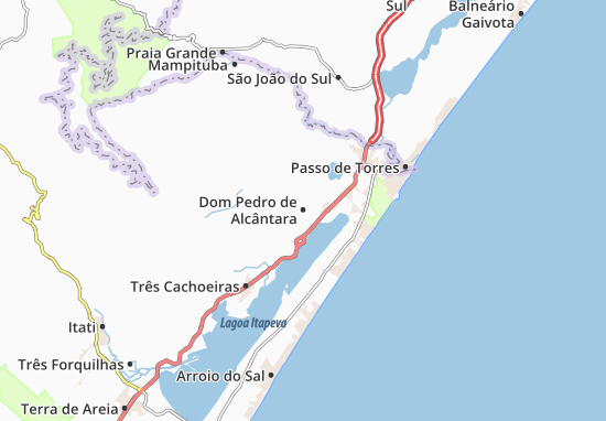 Karte Stadtplan Dom Pedro de Alcântara
