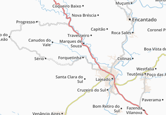 Karte Stadtplan Forquetinha