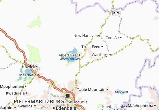 Albert Falls Map