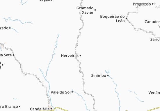 Herveiras Map