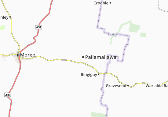 Mapa Pallamallawa