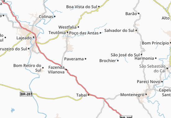 Mapa Paverama