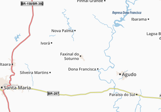 Karte Stadtplan Faxinal do Soturno