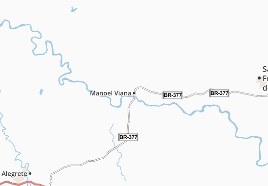 Karte Stadtplan Manoel Viana