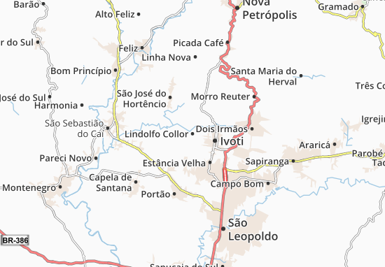 Karte Stadtplan Lindolfo Collor