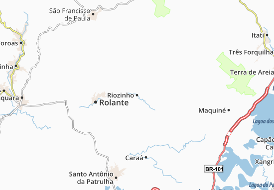 Karte Stadtplan Riozinho