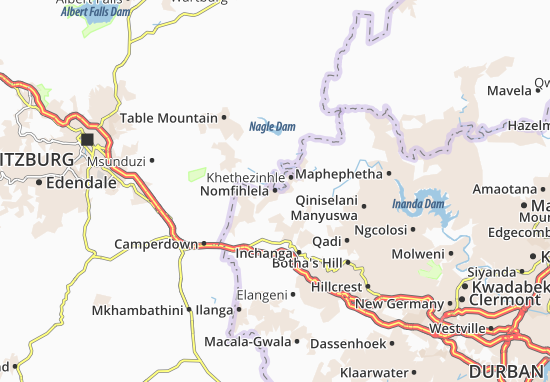Nomfihlela Map
