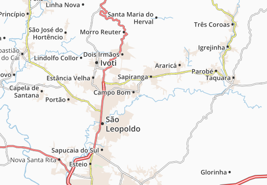 Karte Stadtplan Campo Bom