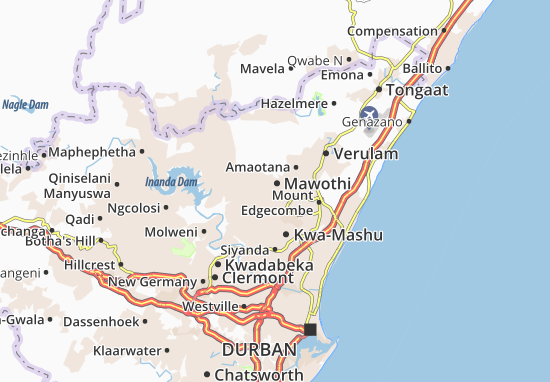 Karte Stadtplan Zimbabwe