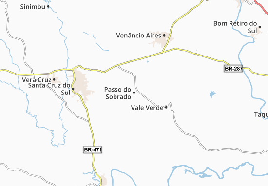 Kaart Plattegrond Passo do Sobrado