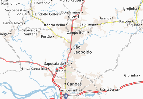 Kaart Plattegrond São Leopoldo