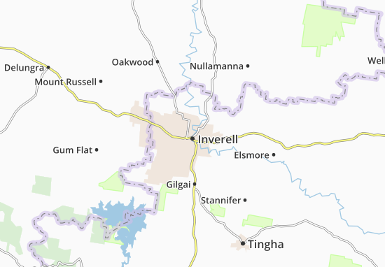 Mapa Inverell