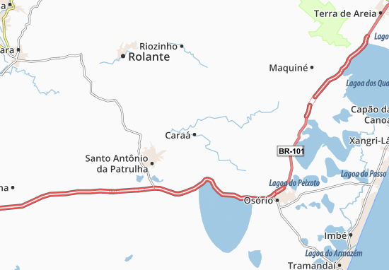Karte Stadtplan Caraá