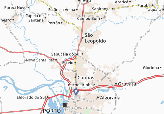 Kaart Plattegrond Capão da Cruz