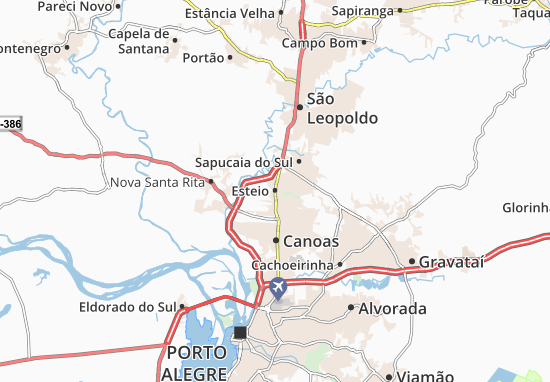 Karte Stadtplan Esteio