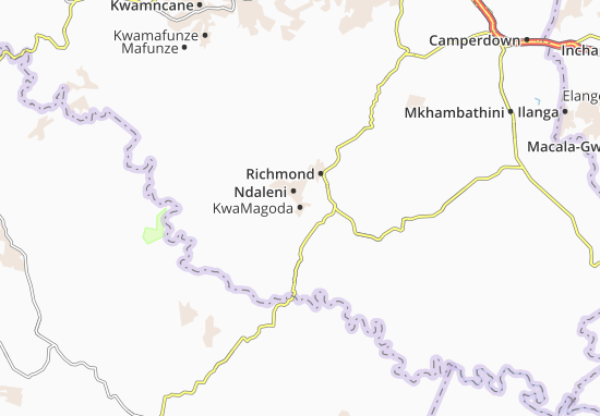 Mapa KwaMagoda
