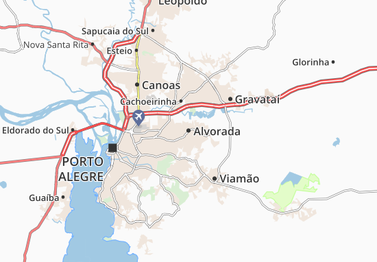 Karte Stadtplan Alvorada