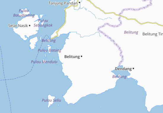 Karte Stadtplan Belitung