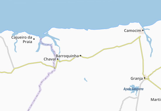 Karte Stadtplan Barroquinha