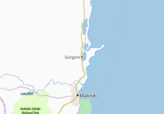 Karte Stadtplan Gongoni