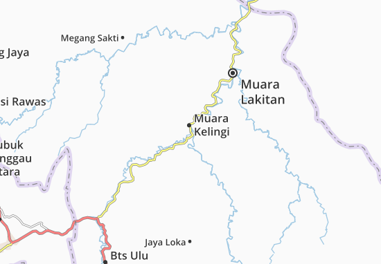 Mapa Muara Kelingi