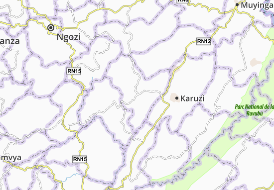 Kaart Plattegrond Bugenyuzi