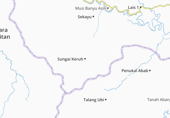 Karte Stadtplan Sungai Keruh
