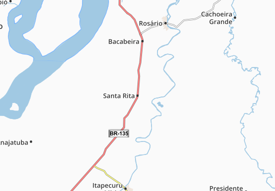 Kaart Plattegrond Santa Rita