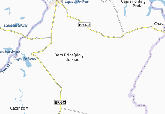 Mapa Bom Princípio do Piauí