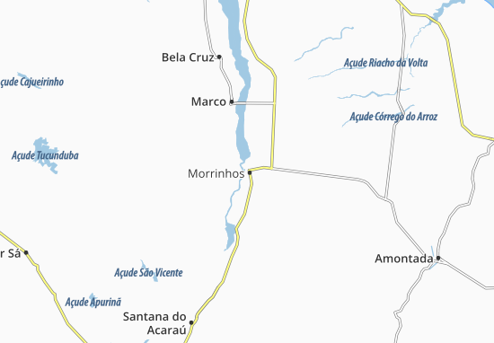 Karte Stadtplan Morrinhos