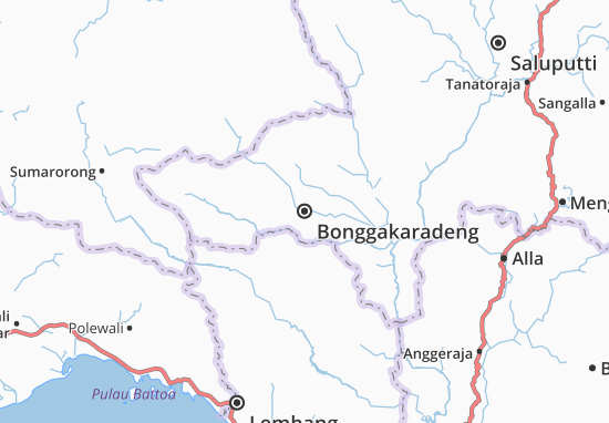 Kaart Plattegrond Bonggakaradeng