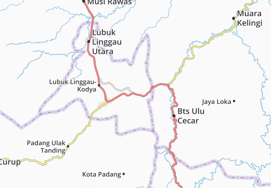 Karte Stadtplan Lubuk Linggau Selatan