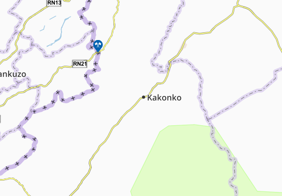 Mapa Kakonko