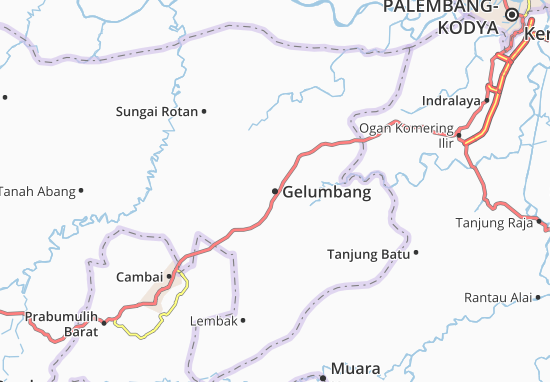 Karte Stadtplan Gelumbang